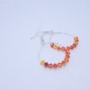 orange beaded hoops