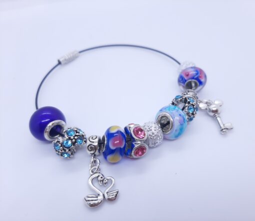 Steel Charm Bracelet